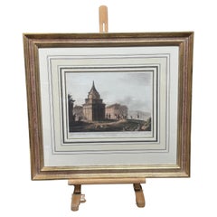 Mayer, Luigi "Tumba de Absalón en Jerusalén, 1831" con marco dorado