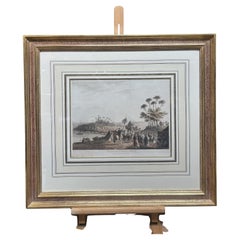 Mayer, Luigi "Vistas en Egipto, 1812" con marco dorado