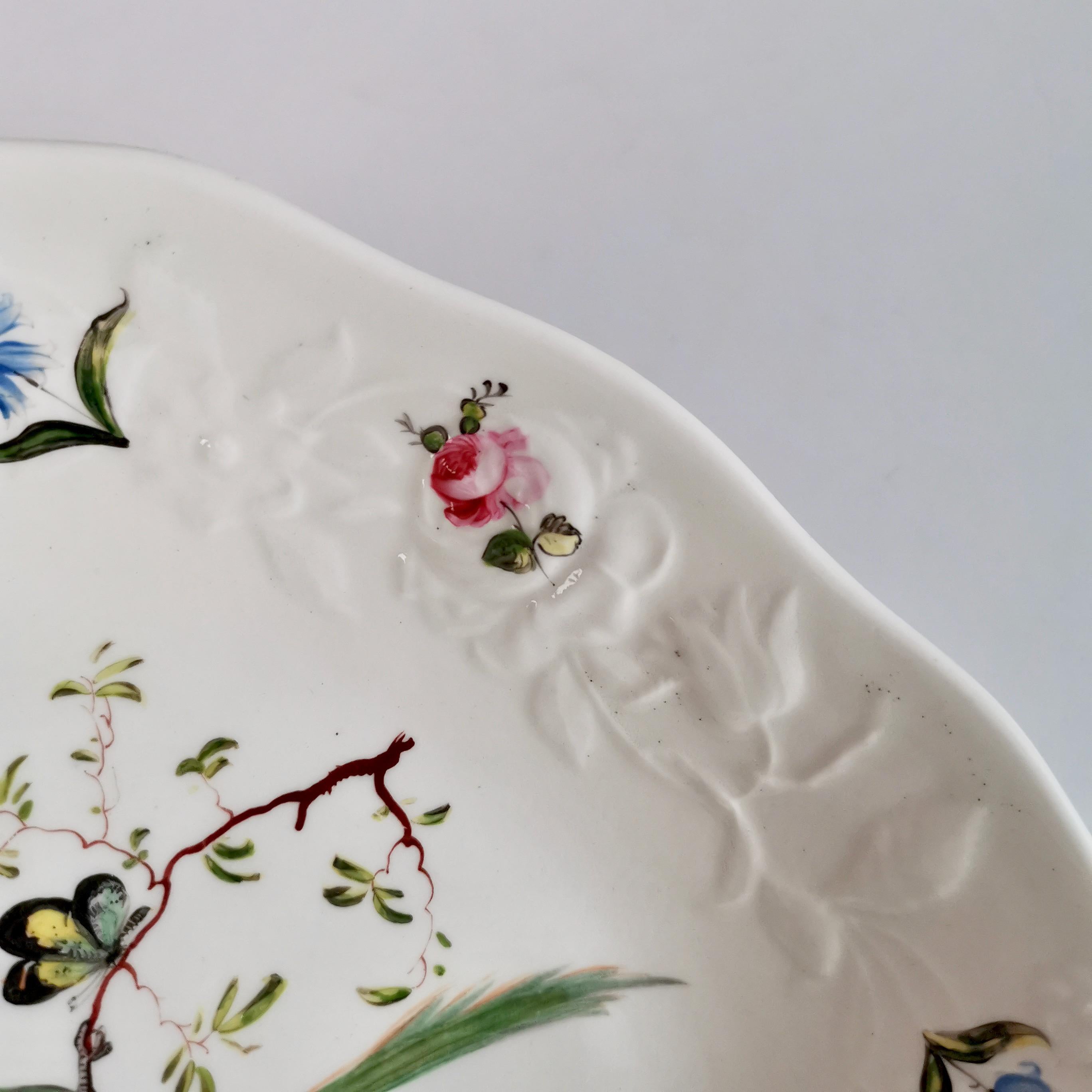 Mayer & Newbold Porcelain Comport, White with Exotic Birds, Regency, ca 1820 8