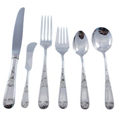 Mayflower by Kirk Sterling Silver Flatware Set for 8 Service 52 pcs No monograms