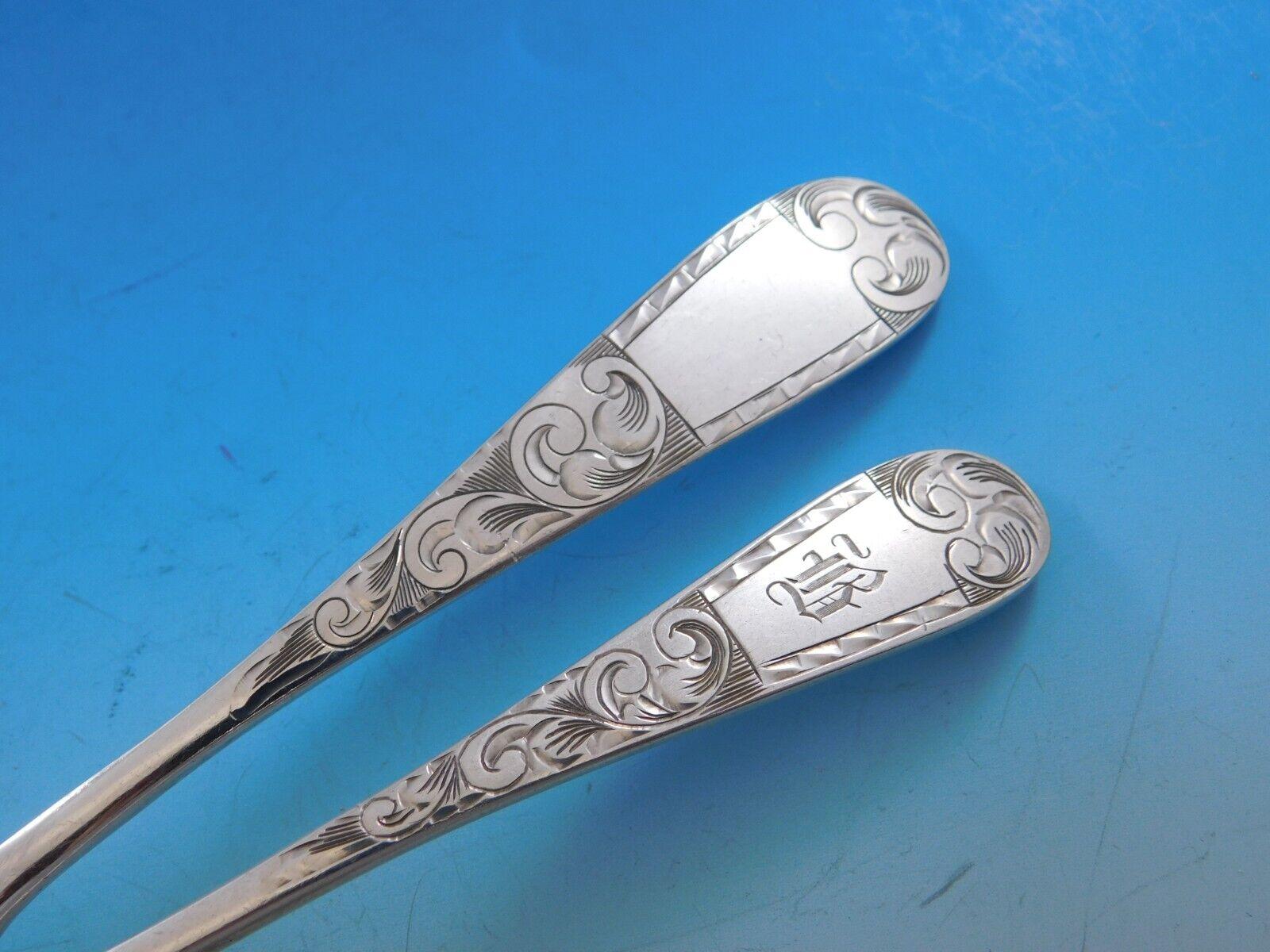 Mayflower by Schofield Set di posate in argento sterling per 8 persone 36 pezzi B. A. B. In condizioni ottime in vendita a Big Bend, WI