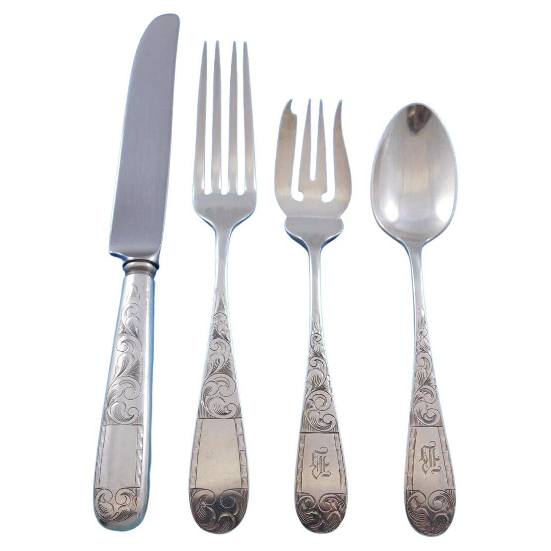 Mayflower by Schofield Sterling Silver Flatware Set for 8 Service 36 Pieces B For Sale