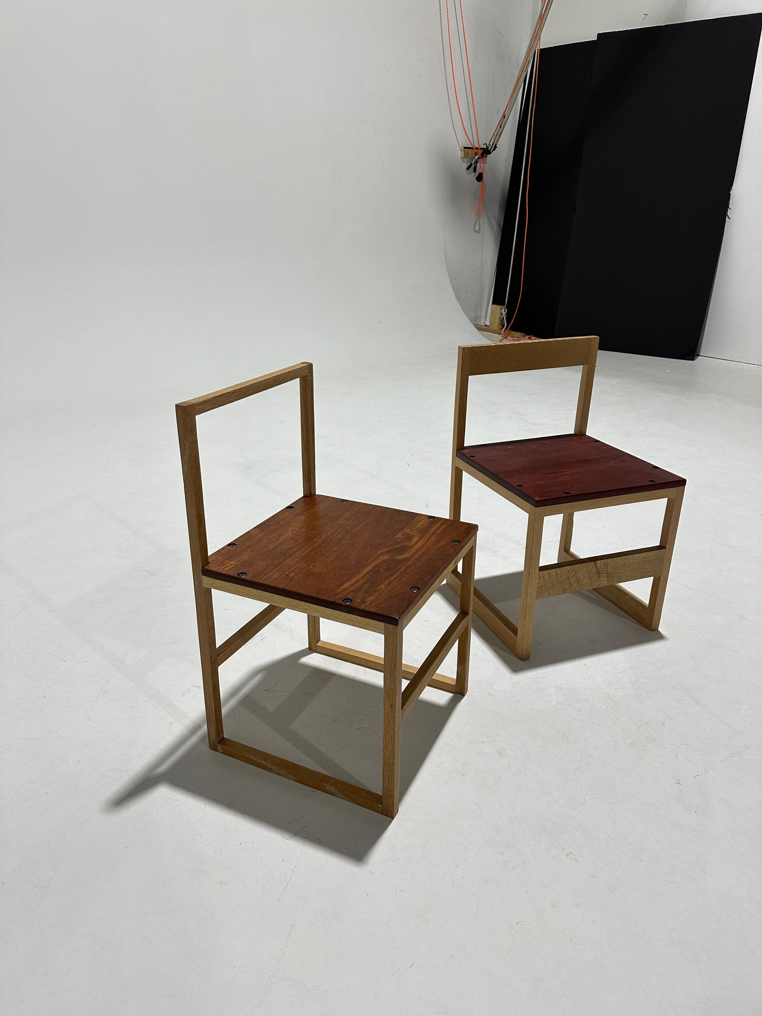 Mayfly Studio – American Craft Beistellstühle aus weißer Eiche (Geölt) im Angebot