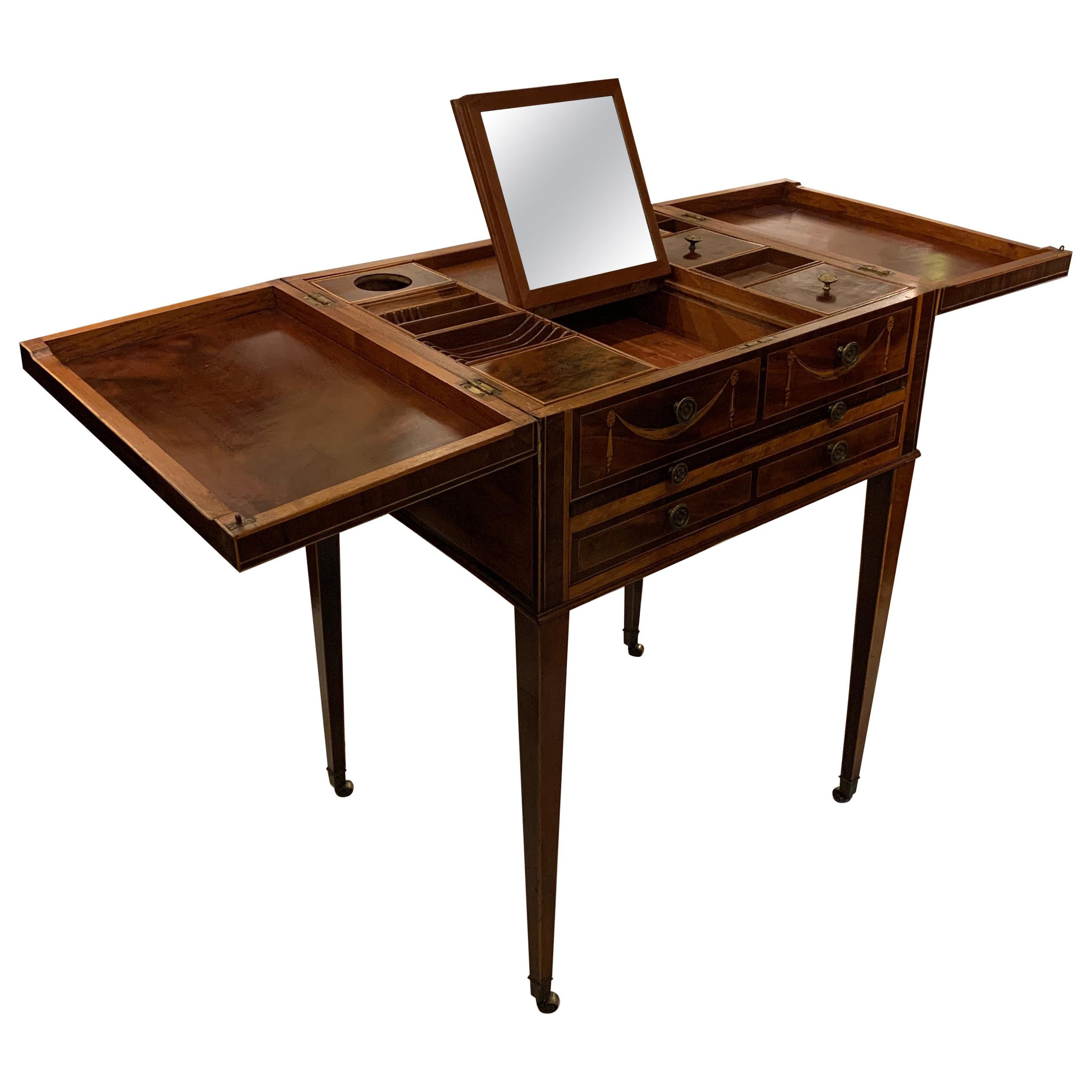 French, 18th Century Fruitwood Ladies Dressing Bedroom Table at 1stDibs