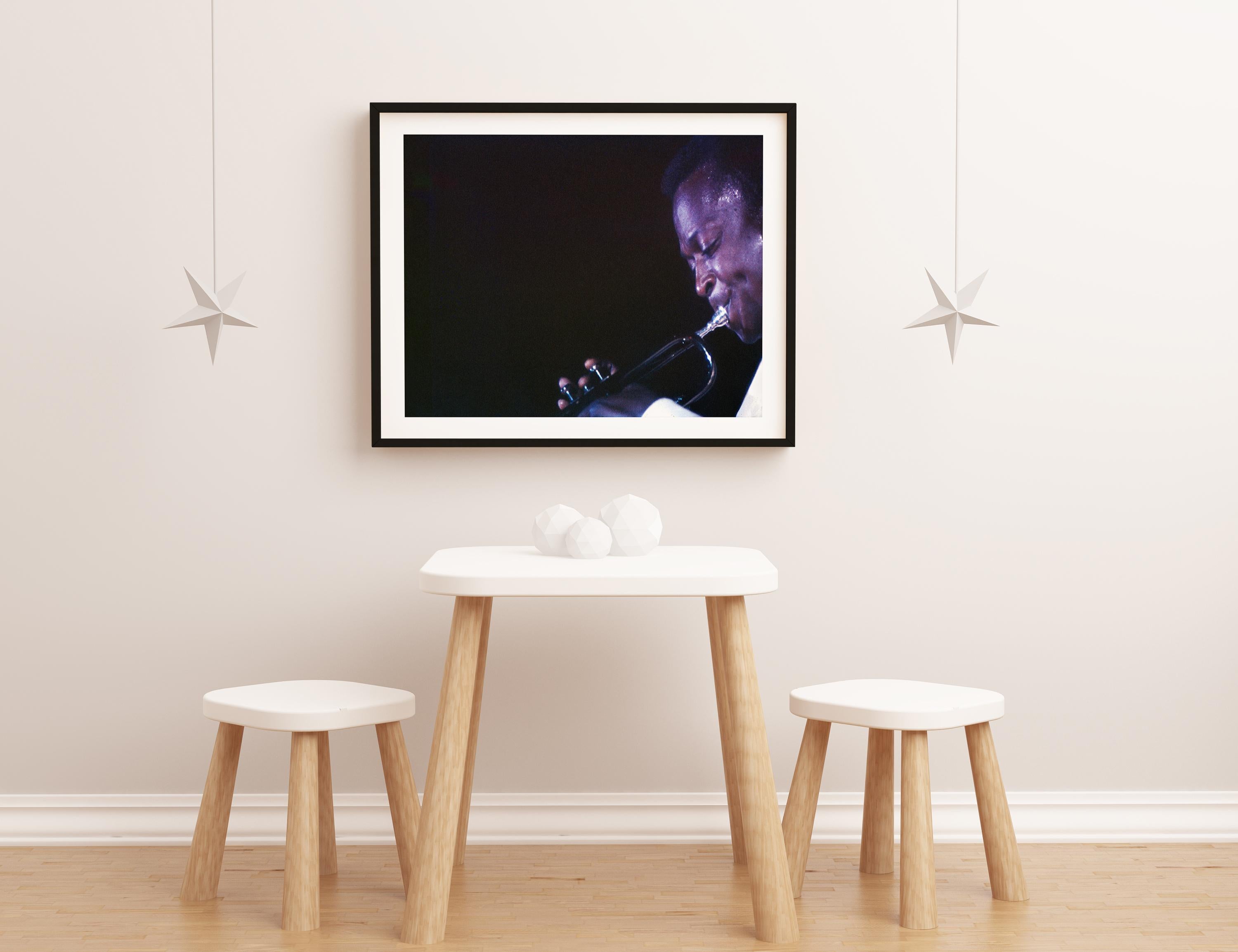 Miles Davis Performing Closeup Impression d'art 2