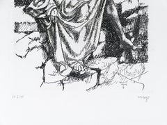Personnage sans Tête  - B/w-Radierung - Mitte des 1900