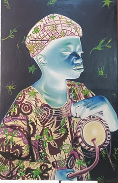 Drumming Soul - Siglo XXI, Contemporáneo, Figurativo, Música, Hombres, Africa Drum