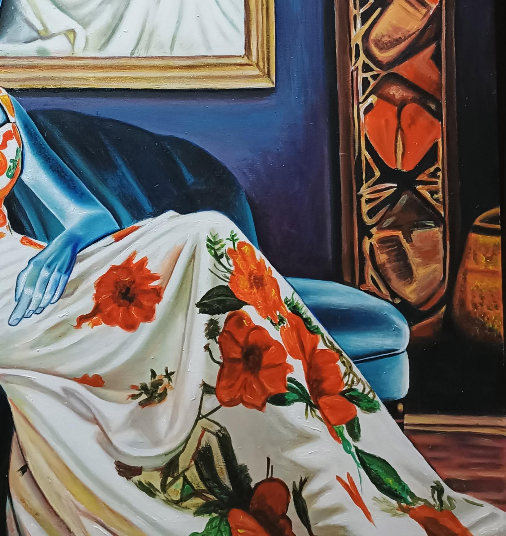 Elegant Soul of Lady Àṣàkẹ́ - 21st Century, Contemporary, Figurative Art, Women For Sale 1