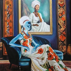 Elegante Alma de Dama Àṣàkẹ́ - Siglo XXI, Contemporáneo, Arte Figurativo, Mujer