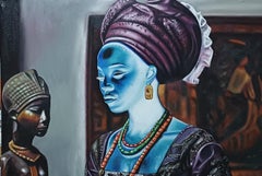 Seele der Frau Àjokẹ́ -21. Jahrhundert, Zeitgenössisch, Figuratives modernes Afrika, Frauen
