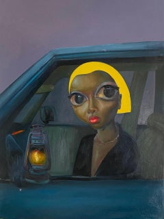 Adufe El rayo de esperanza-Siglo XXI, Contemporáneo, Pintura figurativa, Mujer