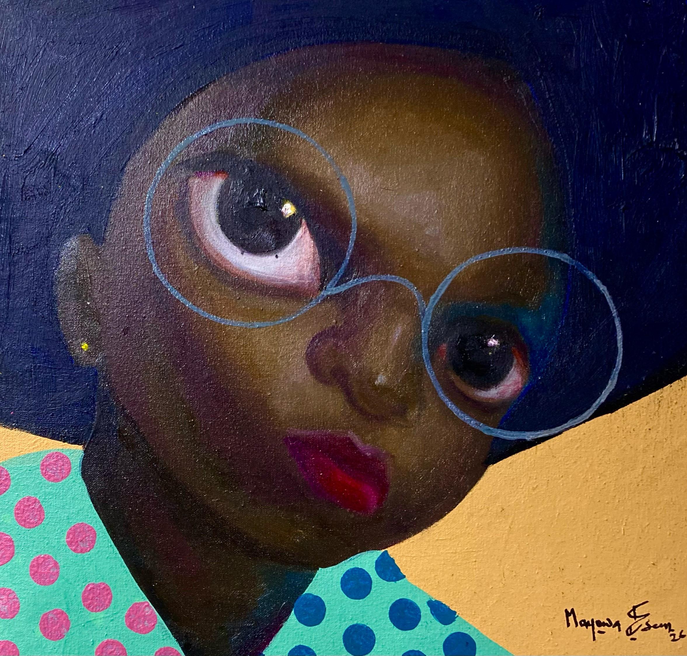 Mayowa Esan Portrait Painting - Faces 4 -21st Century, Contemporary, Figurative, Neo-Expression, Africa