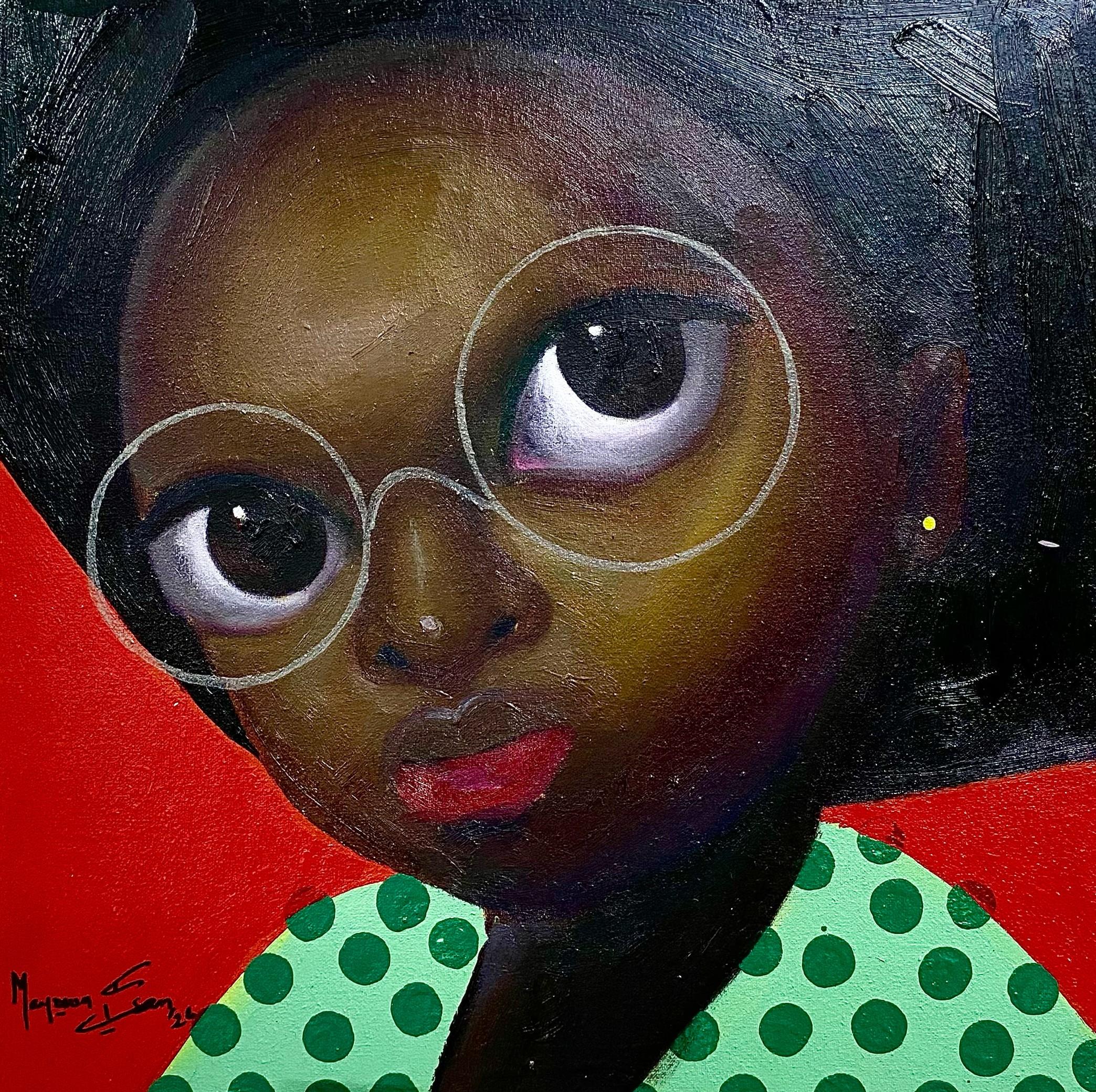 Mayowa Esan Portrait Painting - Faces 5 - 21st Century, Contemporary, Figurative, Neo-Expression, Africa