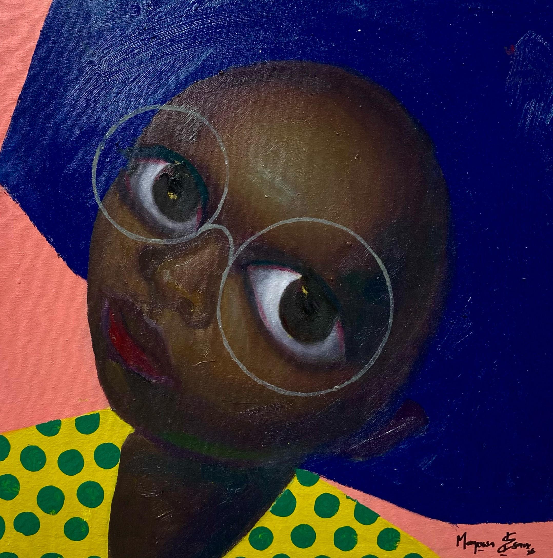 Faces 9 - 21st Century, Contemporary, Figurative, Neo-Expression, Africa