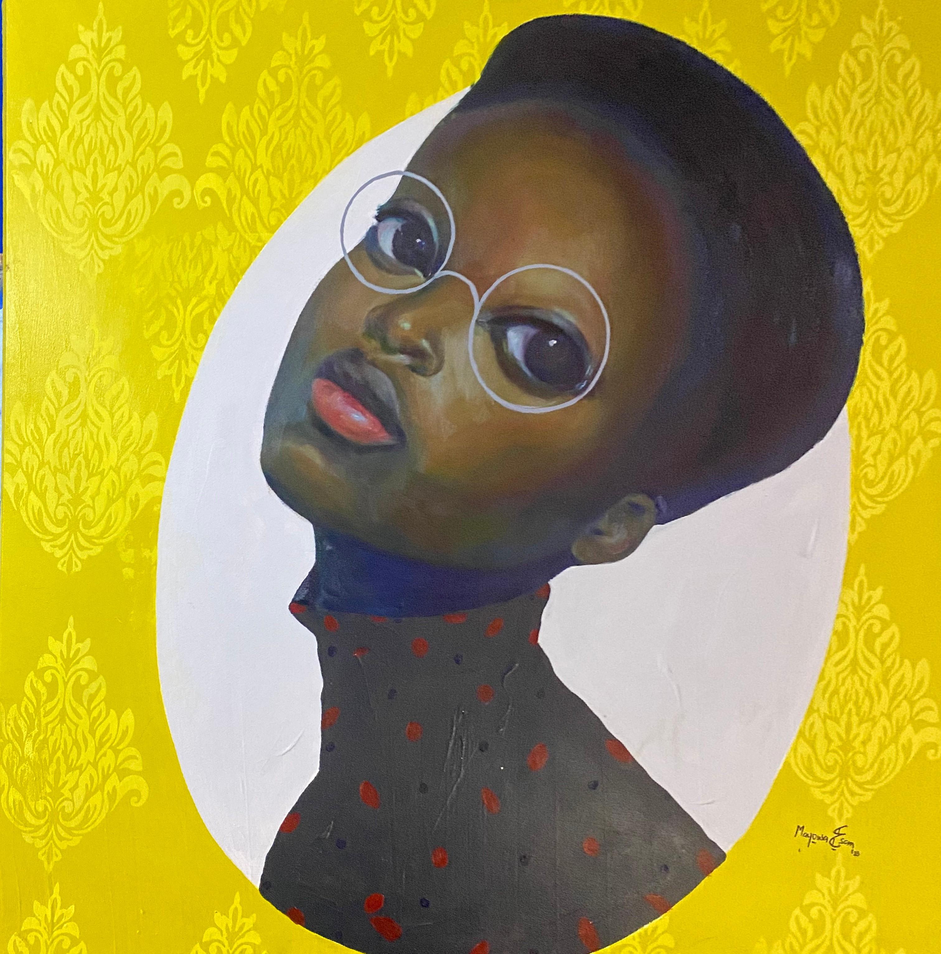 Mayowa Esan Portrait Painting - Glow 2