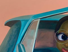 Motunde - 21st Century, Contemporary, Figurative Portrait, Women, Modern Vehicle