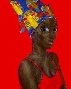 Realeza -Siglo XXI, Contemporáneo, Pintura figurativa, Técnica mixta, Arte femenino