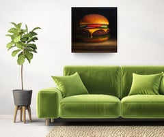 American Taste - original still life hyperrealism oil painting-contemporary art