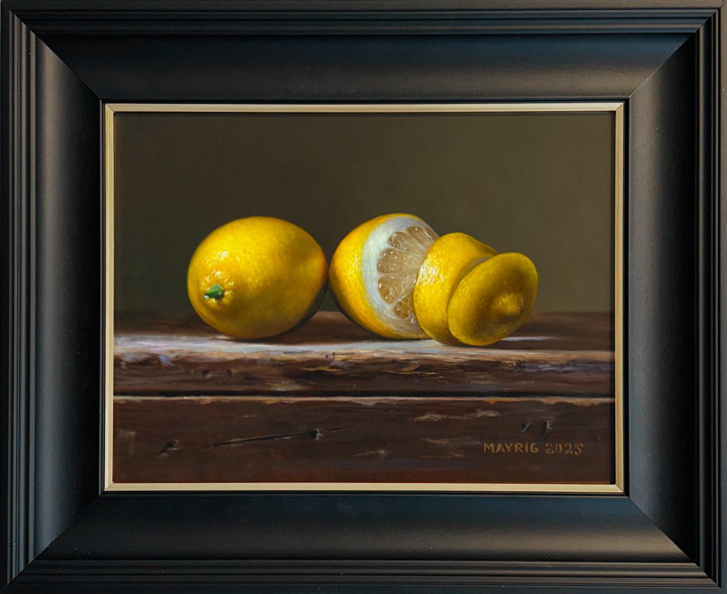 Fresh and Peeled - original still life impressionism painting - contemporary art