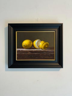 Fresh and Peeled-realism Still Life Painting, Oil on board, Signed, 37x45 cm