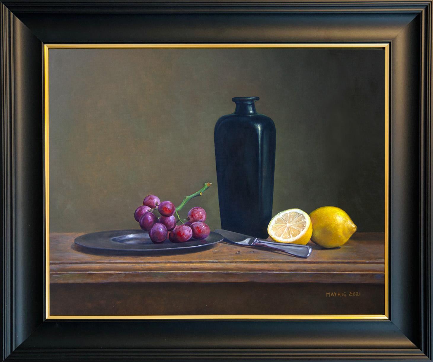 Summer Drink - original still life hyper realism oil painting-contemporary art - Painting by Mayrig Simonjan