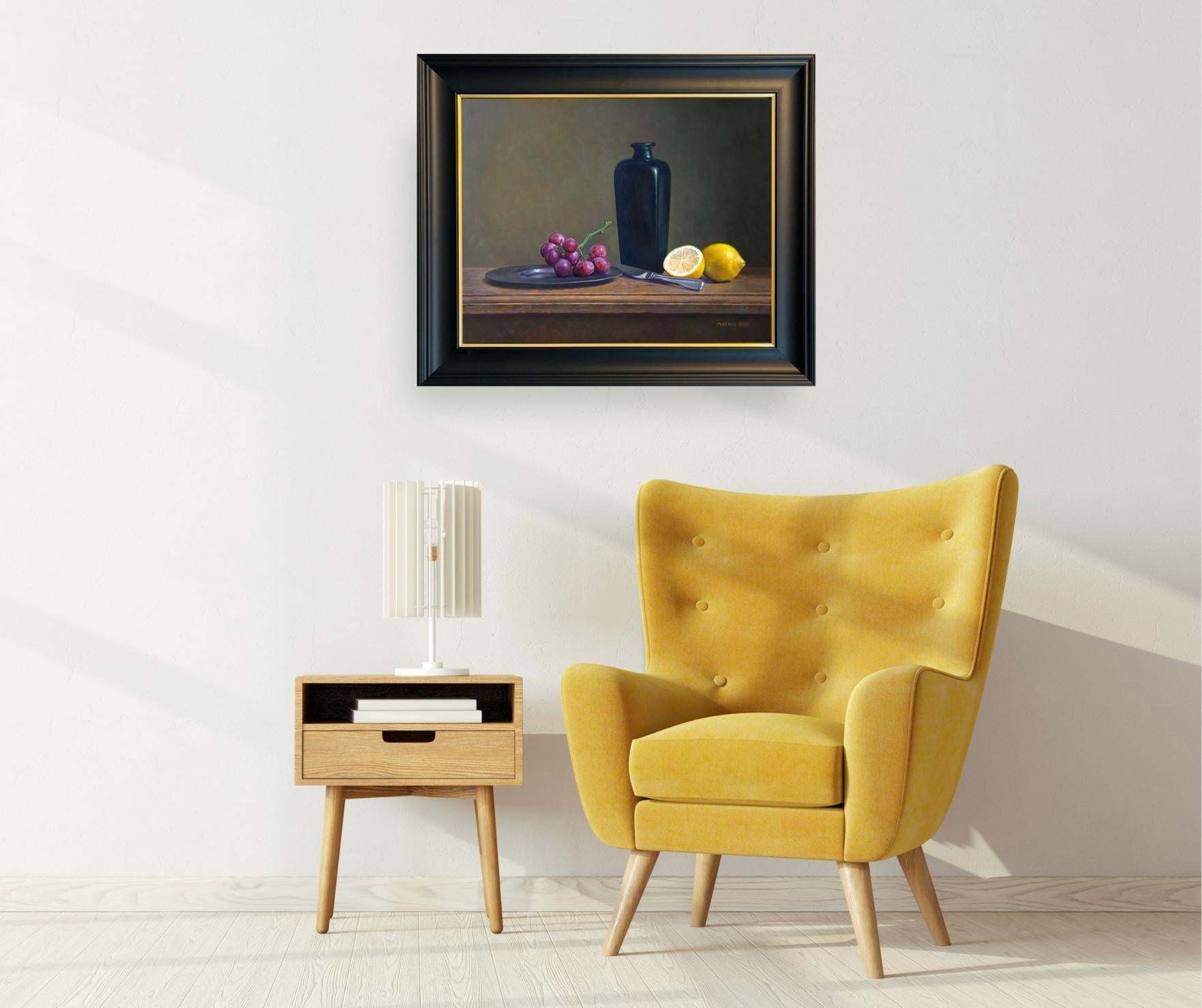 Summer Drink - original still life hyper realism oil painting-contemporary art For Sale 1