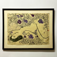 Mayumi Oda Silkscreen "Good Morning Pansies!" 1982
