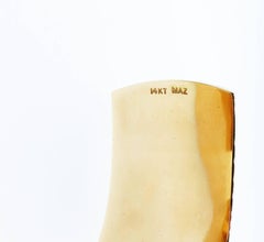 MAZ Lapis Lazuli and Moonstone Gold Cuff Bracelet