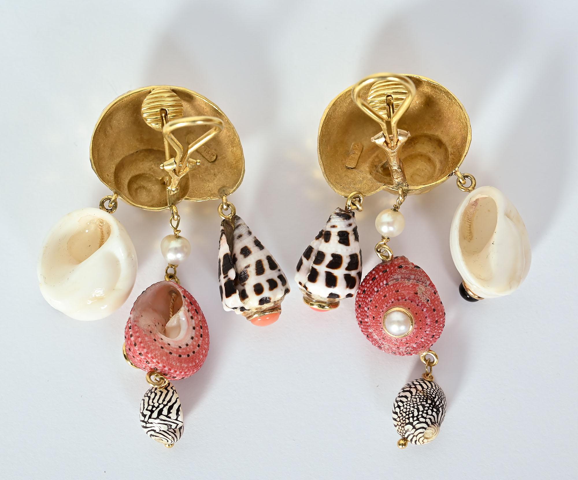 maz shell earrings