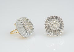 Maz Rock Crystal and Diamond Earrings