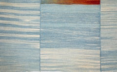 Mazandaran Blue Flatweave Rug