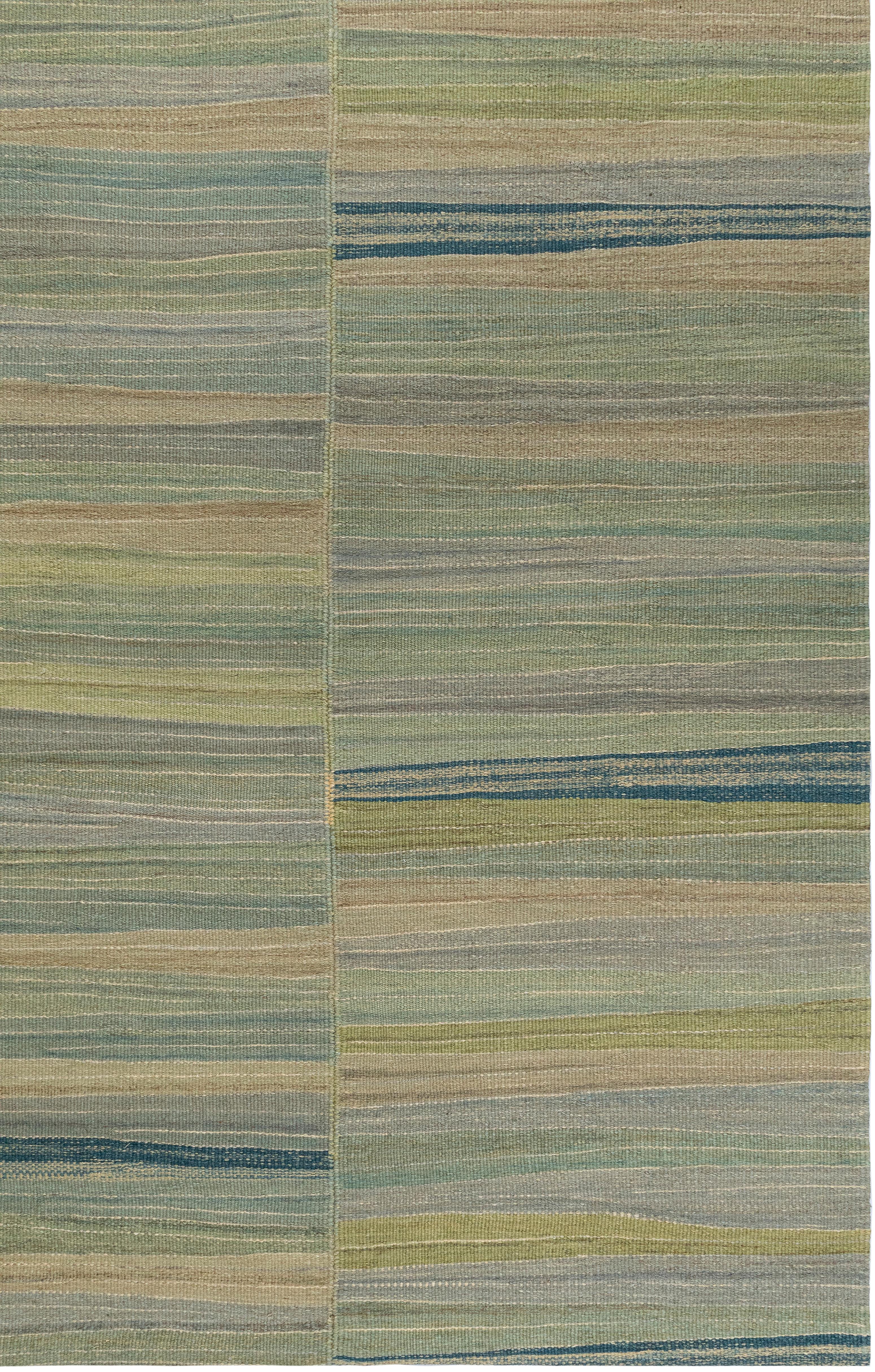 Rug & Kilim Mazandaran a tessitura piatta di Nasiri - Lana filata a mano, tinture naturali in vendita 3
