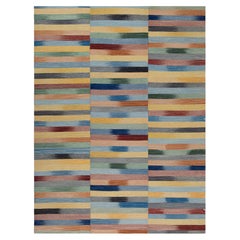 Alfombra Mazandaran Kilim, Multicolor Tejido Plano Moderno  Lana tejida a mano  Tamaño personalizado