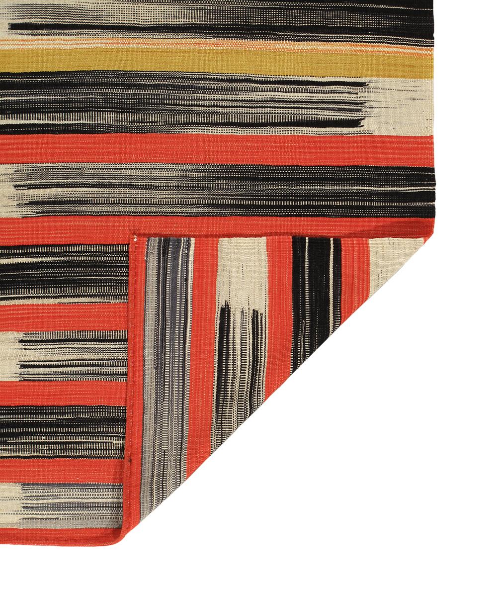 Mazandaran Multicolor Stripe Flatweave Runner  In New Condition For Sale In New York, NY