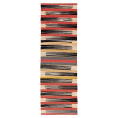 Mazandaran Multicolor Stripe Flatweave Runner 