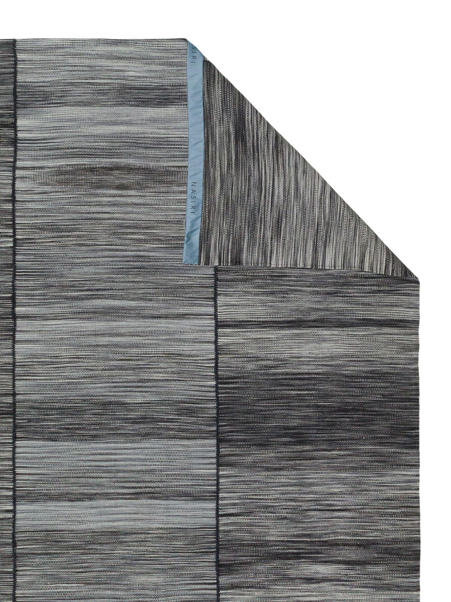 Contemporary Mazandaran Striped Handwoven Flatweave  For Sale