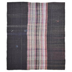 Mazandaran Style Vintage Goat Hair Wool Panels Tent Kilim 10'1''x12'8''