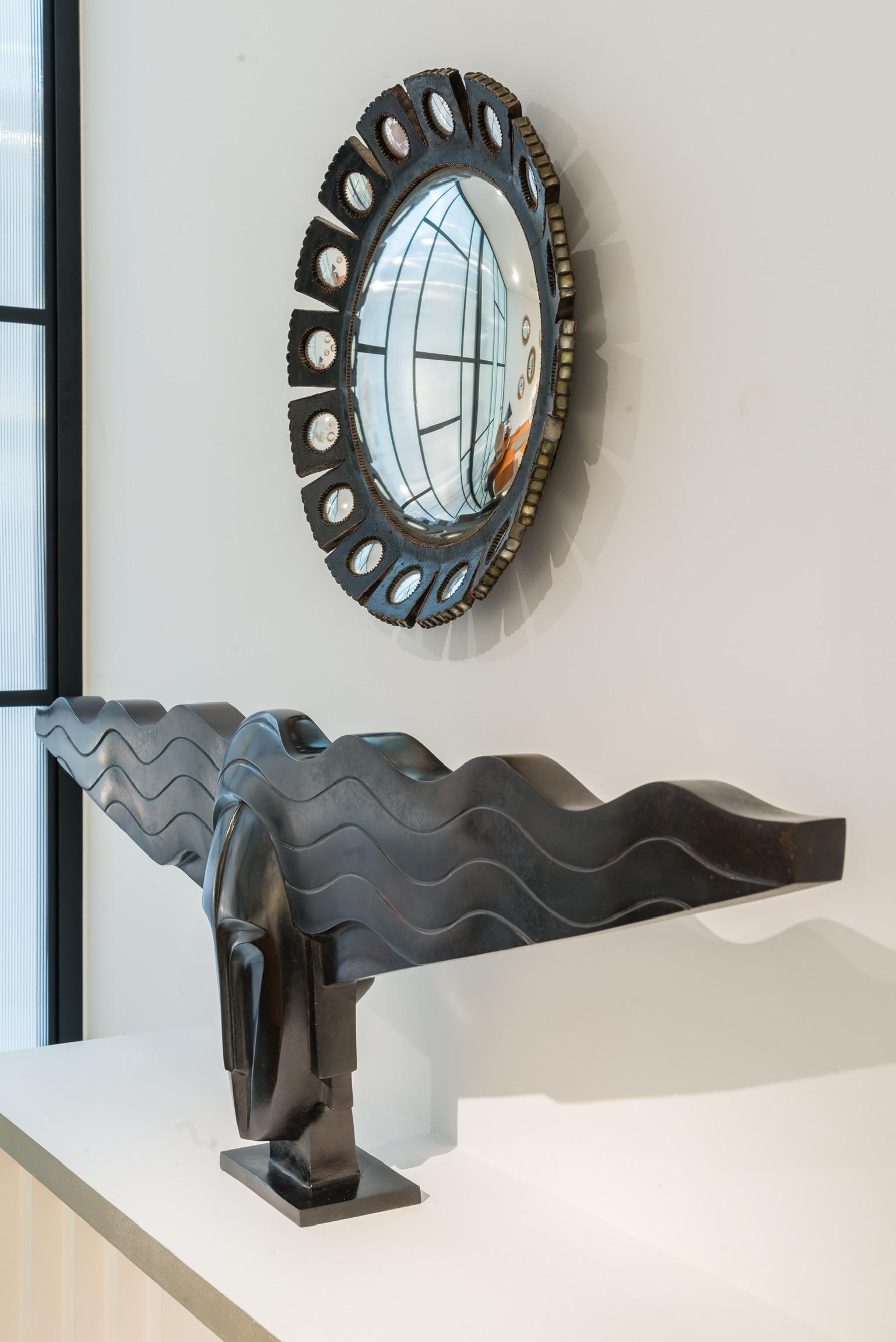 'MAZARIN' MIRROR, c. 1955, Signed 