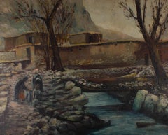 Mazay Jimouski - 1961 Oil, Washing By The River
