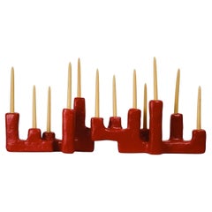 Maze Candelabra in Wood & Fiberglass by Brent Warr Studios