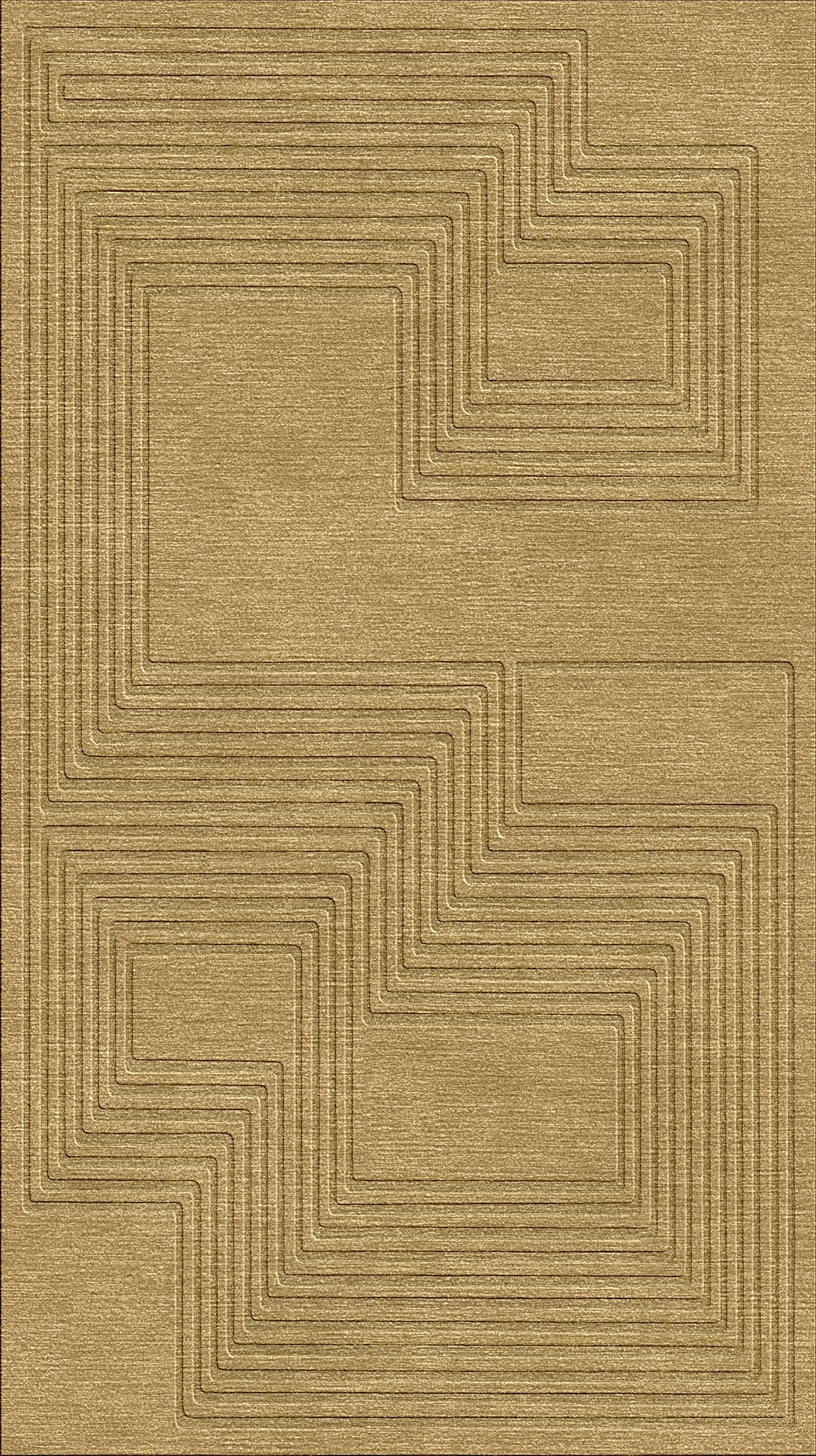 Gun tufted and hand carved under relief made in Nepal. It is composed with pure New Zealand wool to create a plush and soft texture through design. Maze Relief carpet accentuates space with graphic effects of puzzle-like paths depicted with fine