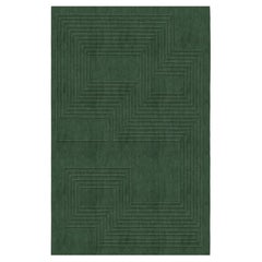 Maze Relief Rug Green, JT Pfeiffer, Represented by Tuleste Factory