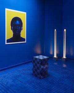 Contemporary Sculptural Hand-Tufted Carved Geometric Rug in Wool by Jt. Pfeiffer