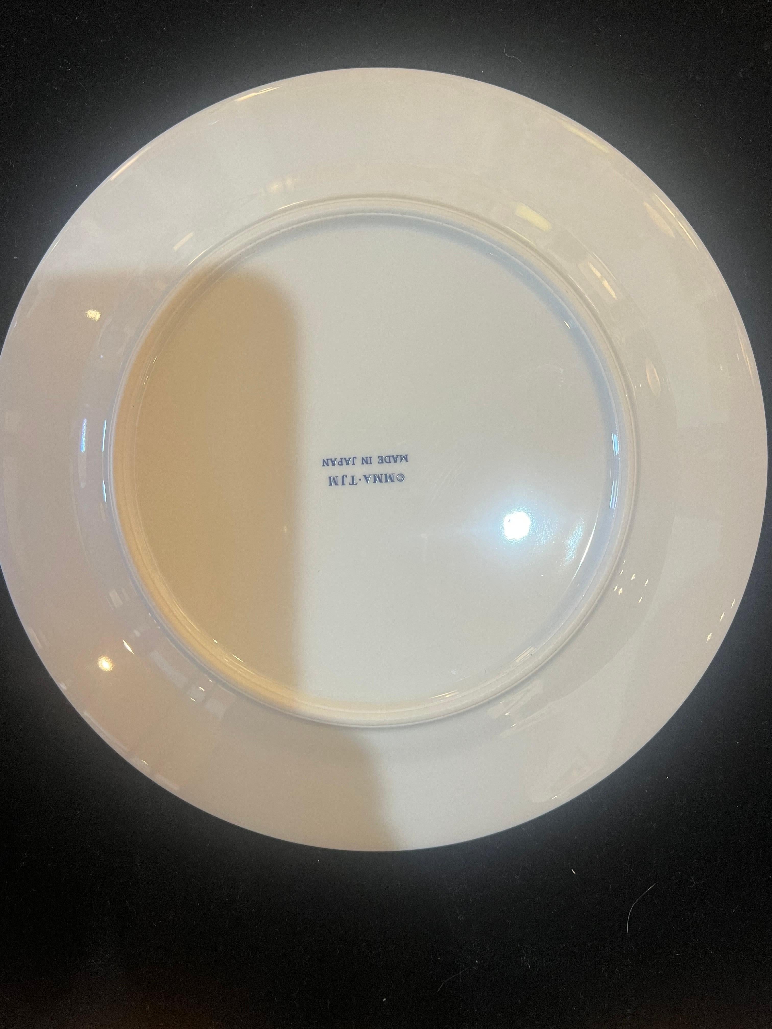 Japanese Mazel Tov decorative Collector Plate Metropolitan Museum of Art Jewish Museum For Sale