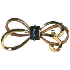 Mazer Vintage Calibre Set Bow Knot Brooch