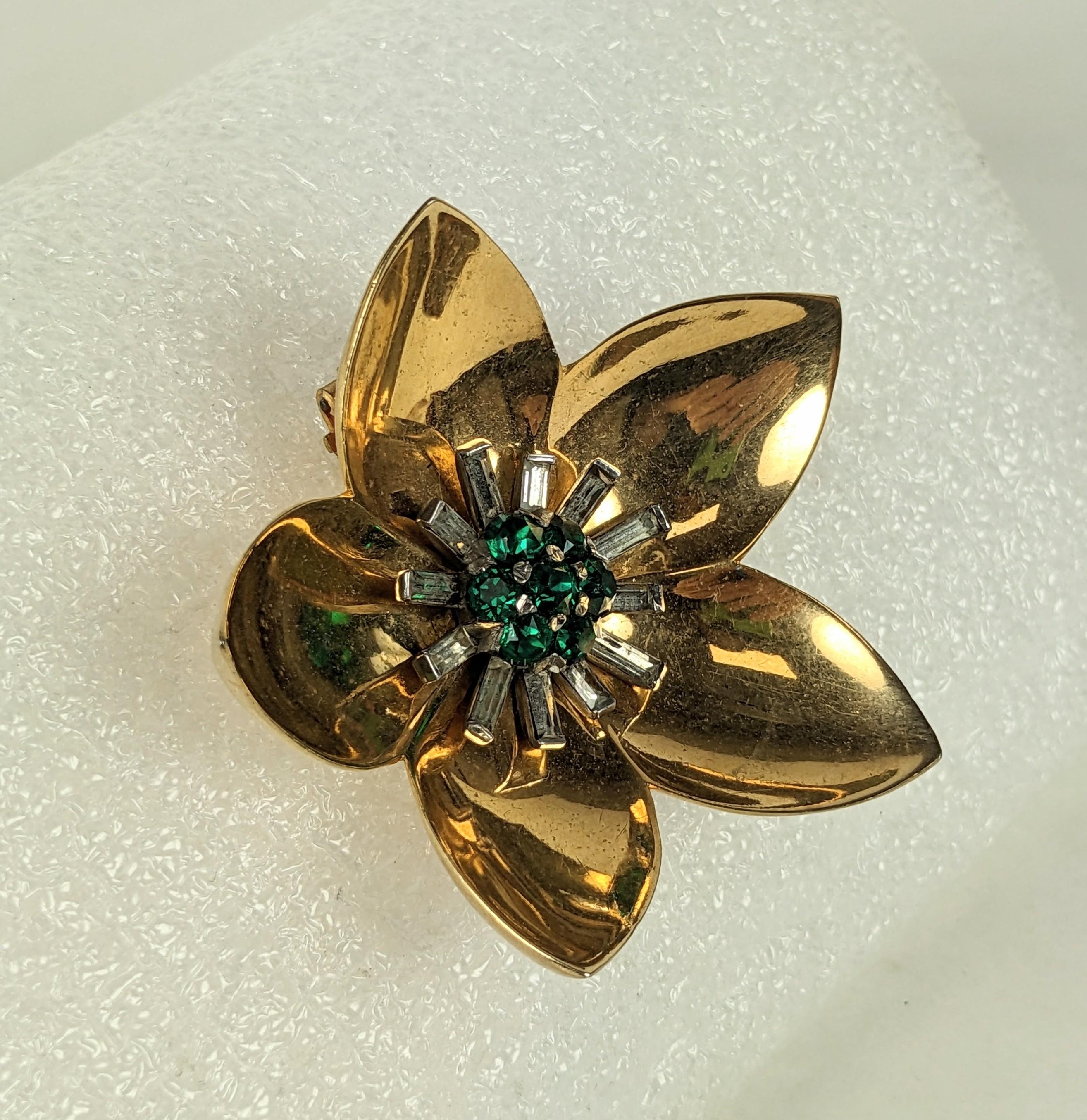 Clip Retro Flor de Loto Mazer en Bueno estado para la venta en New York, NY
