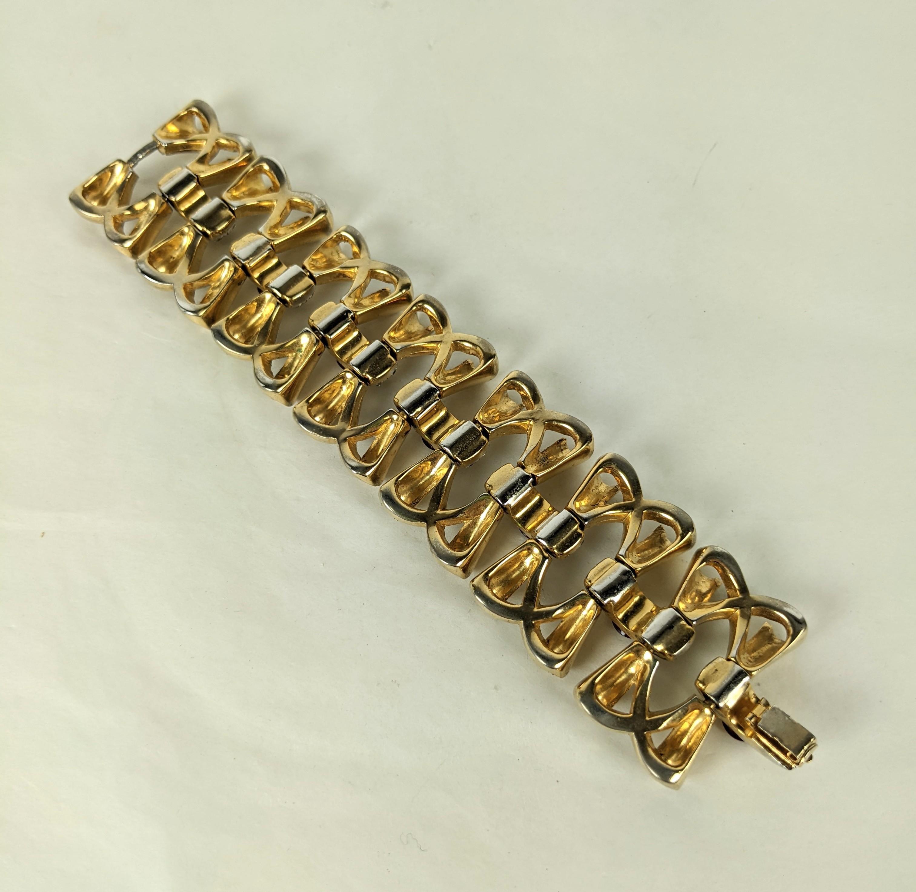 Mazer Retro Wide Link Bracelet For Sale 1