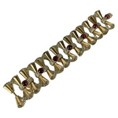 Mazer Retro Wide Link Bracelet
