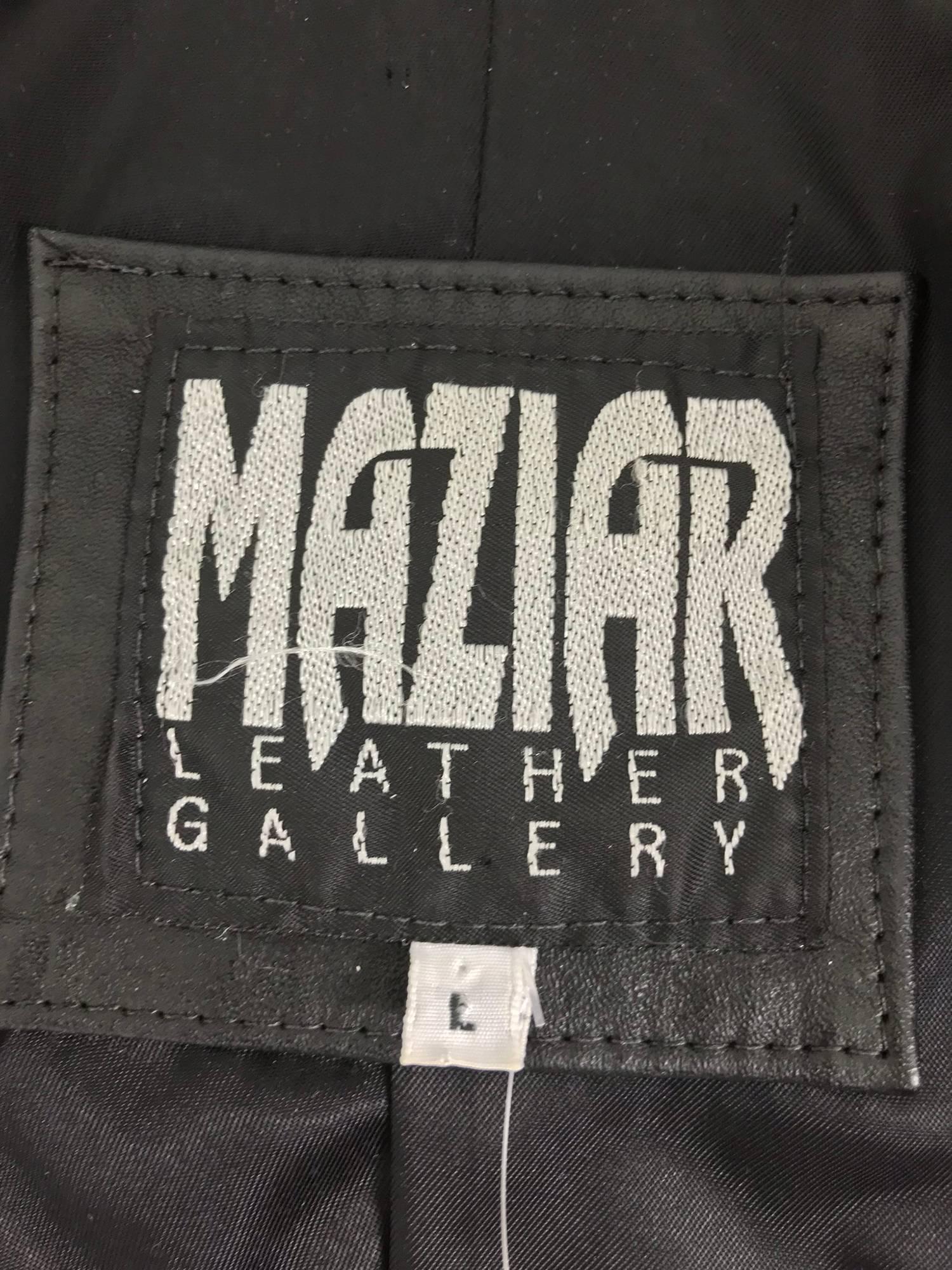 Maziar Betty Boop cowgirl black fringe leather jacket 1980s 6
