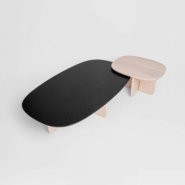 Travail du bois Table Mazo Stone en vente